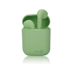 I12 Macaron Bluetooth Headset Matte Sports Binaural Wireless I12tws Bluetooth - Green