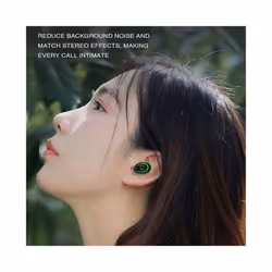 TWS Wireless Earphone Bluetooth Headphones Single Ear In-Ear Earbuds With - Black