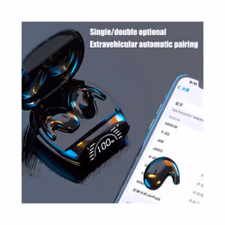 New MD528 Mini Invisible Earphone Sleeping Headset Wireless Bluetooth - MD528 White
