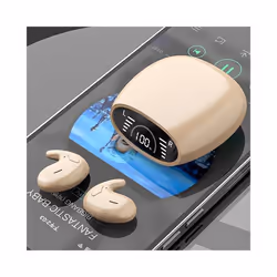 New MD528 Mini Invisible Earphone Sleeping Headset Wireless Bluetooth - MD528 Beige