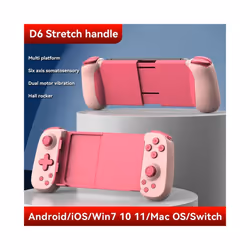 D6 Wireless Stretching Extendable Gaming Controller Bluetooth-Compatible - pink
