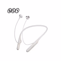 QCY C1 C2 Wireless Headphone Bluetooth 5.2 Magnetic Neckband Earphones - C1 White