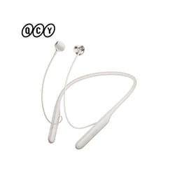 QCY C1 C2 Wireless Headphone Bluetooth 5.2 Magnetic Neckband Earphones - C1 White