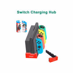 for Nintendo Switch JoyCon Charging Dock Hub USB Controller Charger Dock - Green Blue