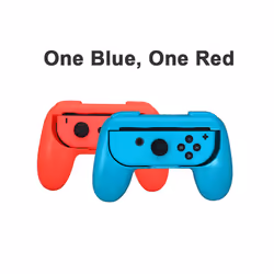 2PCS Gamepads Grip Handle for Nintendo Switch Joypad Stand Holder Case - Blue Red