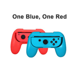 2PCS Gamepads Grip Handle for Nintendo Switch Joypad Stand Holder Case - Blue Red