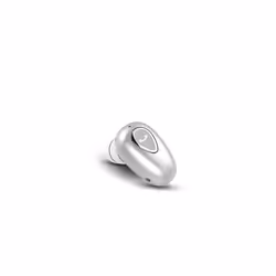 YX01 Mini Invisible Ture Wireless Earphones Bluetooth Headphone Handsfree - Silvery