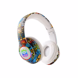 Wireless Headsets Bluetooth Headphones HIFI 3D Stereo Earbuds with Mic - White