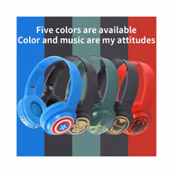 Wireless Bluetooth Headphones HIFI Surround Sound Foldable Laptop Headsets - Hulk