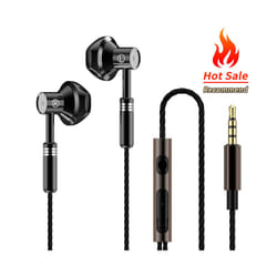 2023 New TWS 9D Stereo Earphones Gamers Headset In-ear Wired Headphone - Black