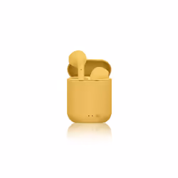 New I12 TWS Macaron Earphones Wireless Bluetooth 5.0 Matte Sport Sport - Yellow