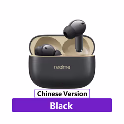 New Realme Buds T300 True Wireless Earphone 30dB Active Noise Cancelling - CN Black