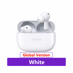New Realme Buds T300 True Wireless Earphone 30dB Active Noise Cancelling - GL White