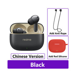 New Realme Buds T300 True Wireless Earphone 30dB Active Noise Cancelling - CN Black n Red