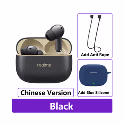 New Realme Buds T300 True Wireless Earphone 30dB Active Noise Cancelling - CN Black n Blue