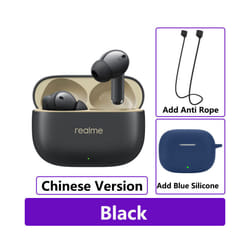 New Realme Buds T300 True Wireless Earphone 30dB Active Noise Cancelling - CN Black n Blue