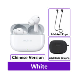 New Realme Buds T300 True Wireless Earphone 30dB Active Noise Cancelling - CN White n Black