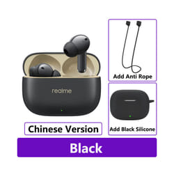 New Realme Buds T300 True Wireless Earphone 30dB Active Noise Cancelling - CN Black n Black