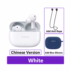 New Realme Buds T300 True Wireless Earphone 30dB Active Noise Cancelling - CN White n Blue