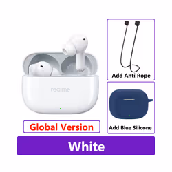 New Realme Buds T300 True Wireless Earphone 30dB Active Noise Cancelling - GL White n Blue