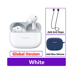 New Realme Buds T300 True Wireless Earphone 30dB Active Noise Cancelling - GL White n Blue