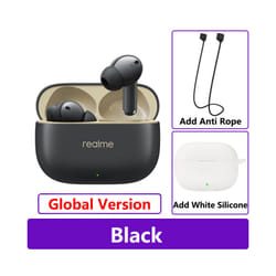 New Realme Buds T300 True Wireless Earphone 30dB Active Noise Cancelling - GL Black n White