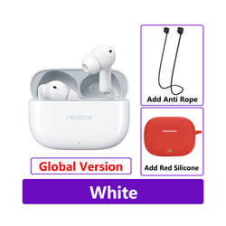 New Realme Buds T300 True Wireless Earphone 30dB Active Noise Cancelling - GL White n Red