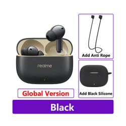 New Realme Buds T300 True Wireless Earphone 30dB Active Noise Cancelling - GL Black n Black