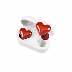 New Wireless Bluetooth Headphones Heart Shaped Earphones woman Earphone - red
