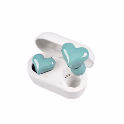 New Wireless Bluetooth Headphones Heart Shaped Earphones woman Earphone - red