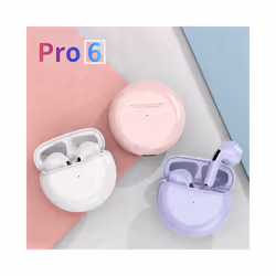Air Pro 6 TWS Bluetooth Earphone Wireless Headphone HiFi Bass Game Headset - black