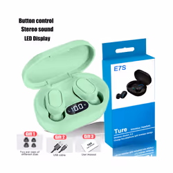 E7S Wireless Bluetooth Earphones Earset Stereo Headphones Sport Noise - Green
