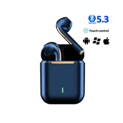 Earbuds True Wireless Earphone Noise Cancelling Update Bluetooth 5.3 Headset - Blue