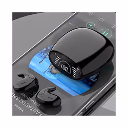 SK Ultra-thin Sleep Headphones 5.3 Wireless Bluetooth Headset Invisible - Black
