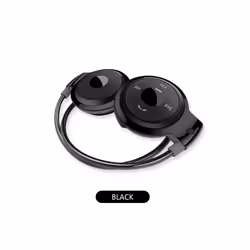 Sport Wireless Bluetooth-compatib Headphones Stereo Earphones Mp3 Music - Black