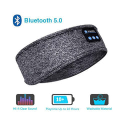 Wireless Bluetooth Headset Sports Sleep Headband Eye Mask Fone Bluetooth - GRAY