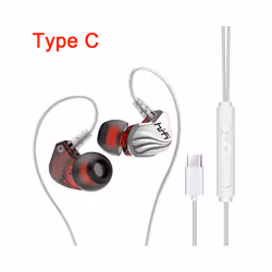 HIFI 6D Surround Bass in-Ear Wired Headphones 3.5mm Type C Earphone Sports - SL type-C