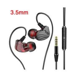 HIFI 6D Surround Bass in-Ear Wired Headphones 3.5mm Type C Earphone Sports - BK 3.5mm