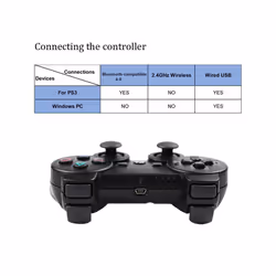 Wireless bluetooth Controller For PS3 controller For ps3  Wireless Joystick - Black