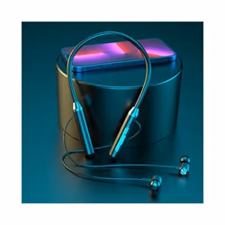 9D Stereo Surround Bluetooth Headphone Wireless Bluetooth 5.0 Sport Neckband - Black