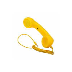 3.5mm Universal Phone Telephone Radiation-proof Receivers Cellphone Handset - Yellow