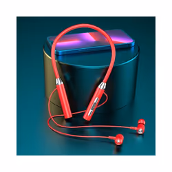Wireless Bluetooth Earphone Magnetic Neckband Sport Headset TWS Bluetooth - Red