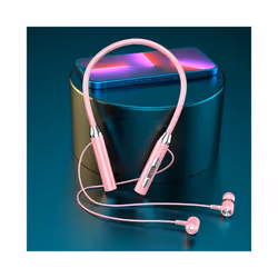Wireless Bluetooth Earphone Magnetic Neckband Sport Headset TWS Bluetooth - Pink