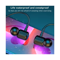 Wireless Bluetooth Earphone Magnetic Neckband Sport Headset TWS Bluetooth - Black