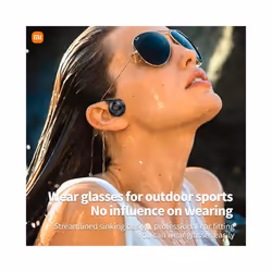MIJIA  true bone conduction bluetooth headphones binaural hanging ear - Black