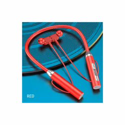 Wireless Headphones Bluetooth Neckband Magnetic Earphones Sport Running - Red
