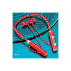 Wireless Headphones Bluetooth Neckband Magnetic Earphones Sport Running - Red