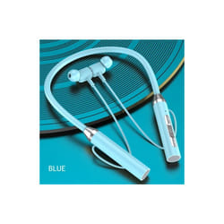 Wireless Headphones Bluetooth Neckband Magnetic Earphones Sport Running - Blue