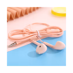 Portable Sport Earphones Wired Bass Stereo 3.5mm In-Ear Wired Hands Free - pink