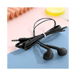 Portable Sport Earphones Wired Bass Stereo 3.5mm In-Ear Wired Hands Free - black